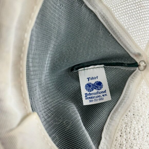 Vintage Funny Saying Mesh Snapback Trucker Hat OSFA Two Tone Cap Bald Guy - Picture 7 of 7